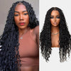 Fully Handmade Knotless Braid Glueless HD Lace Wig with Invisible Drawstring