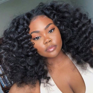 250% Density Glueless Wig Curly Human Hair Lace Curly Wave Bob Wig Pre Plucked Natural Hairline
