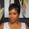 Full Lace Finger Wave Short Pixie Human Hair Wig
