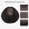 Kinky Straight Bob Half Wig Glueless Flexi-Fit Drawstring Wig