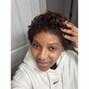 Full Lace Loose Curly Pixie Wig With Hybrid Hairline