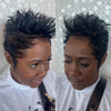Full Lace Spiky Pixie Cut With Laid Edges Wig
