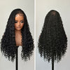 Natural Black Full Lace Braided Cornrows Wig With Baby Hair