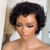 Natural Black Short 13x4 Lace Curly Wig