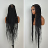 Full Lace Criss-Cross Long Box Braids Wig With Drawstring