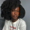 Afro Kinky Curly With 4C Edges 5x5 Lace Front Wig