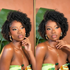 Afro Coily Curly 13×4 Lace Frontal Human Hair Wig With Baby hair