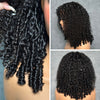 Spiral-Ended Kinky Curly Lace Closure Wig With Bangs
