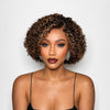 Bouncy Short Curly Bob Side Part HD Lace Front Wig with Face Framing Curls