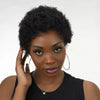 All-Day Comfort Black & Brown Short Curly Pixie 13×4 Lace Front Wig With Drawstring
