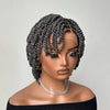 Salt and Pepper HD Full Lace Twist-out Afro Pixie Wig