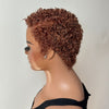 Fresh Start Brown Short Curly Pixie 13x6 Lace Wig with Tight Curls
