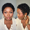 Effortless Full Lace Side Part Curly Pixie Wig with Defined Curls