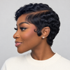 Deco Elegance Side Part Pixie 13x6 Lace Wig with Finger Waves