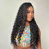 Natural Black Full Lace Braided Cornrows Wig With Baby Hair Clearance