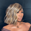 13x4 Lace Chic Blonde Highlight Bob Human Hair Wig