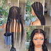 Full Lace Cornrow Smoke Braids With Baby Hair Invisi Drawstring Wig