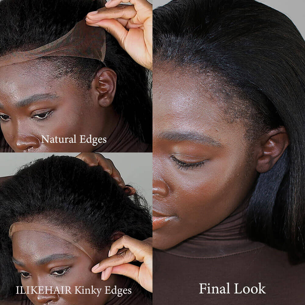 Hyperrealism Kinky Edges HD Lace Ventilated Wig