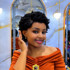 Chestnut Brown Full Lace Short Twist Out Afro Pixie Wig