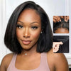 Kinky Straight Bob Half Wig Glueless Flexi-Fit Drawstring Wig