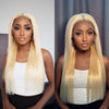 613 Blonde Silky Straight Human Hair Lace Front Wig