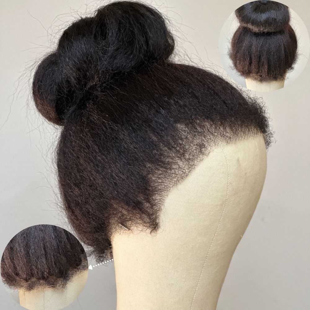 360 Lace Frontal Kinky Edges Ventilated Wig