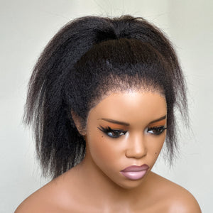 360 Lace Frontal Kinky Edges Ventilated Wig