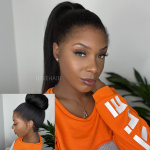 360 Lace Frontal Kinky Edges Ventilated Wig