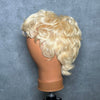 Vintage Darling 613 Blonde Curly Mullet 13x6 Lace Wig with Curled Bangs