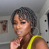 Salt and Pepper HD Full Lace Twist-out Afro Pixie Wig