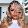 Long Layered Body Wave 7x5 Lace Closure Wig with Side-Swept Bangs