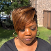 13x6 Lace Ombre Brown Highlights Layered Pixie Cut Wig