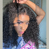 Ventilated Realistic Curly 13x4 Lace Frontal With Curly Edges Wig