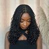 Full Lace Knotless Bohemian Braided Curls Invisi Drawstring Wig