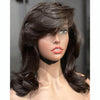 Put On And Go 90s Layered Wavy Lace Wig With Swept Bangs