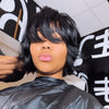 Short Layered Cut Hair With Fringe Bang 13x4 Lace Wig