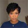 80s Retro Side-Part Curly Pixie 13x6 Lace Wig