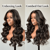 Balayage Blonde Highlight Long Body Wave Lace Wig