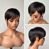 Modern Side Bangs Pixie Cut Full Lace Wig