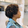 Full Lace Loose Curly Pixie Wig With Hybrid Hairline
