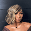 13x4 Lace Chic Blonde Highlight Bob Human Hair Wig