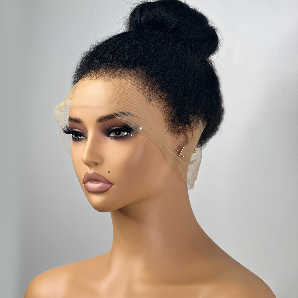 360 Lace Frontal Kinky Edges Ventilated Wig