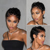 VibeCheck Full Lace Short Wavy Pixie Mullet Wig with Baby Hair