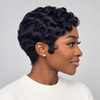 Deco Elegance Side Part Pixie 13x6 Lace Wig with Finger Waves