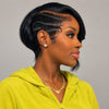 Retro Luxe Asymmetrical Pixie 13x6 Lace Wig with Finger Waves