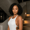Natural-Looking Short Kinky Curly Bob Side Part lace Front Wig for Summer