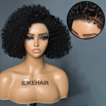 Realistic Curly Edges 13x4 Lace Frontal Curly Bob Wig