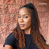 Ombre Brown Full Lace Micro Island twists Knotless Braids Wig
