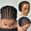 Urban Grace Cornrow Braid 13x6 Lace Wig with Short Curly Back