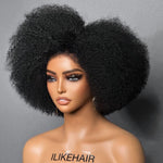 Afro Kinky Curly With Kinky Edges HD 13x4 Lace Front Bob Wig